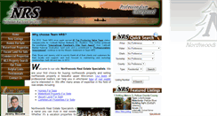 Desktop Screenshot of northwoodsrealestatespecialists.com